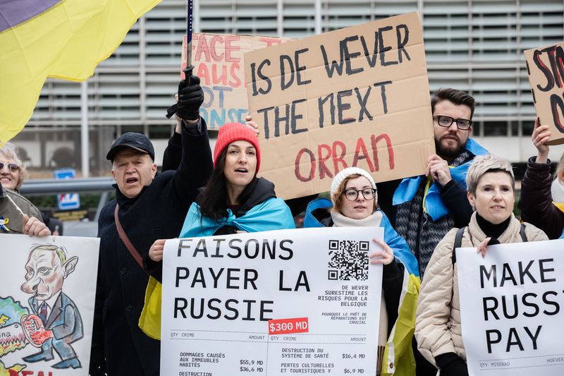Belgium, stop blocking the reparation loan. Ukrainian lives over profit!